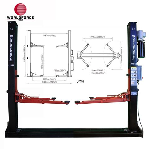 Hidrolik Lift İki Sütunlu 4 Ton 380/220V Tam Otomatik — Bakı