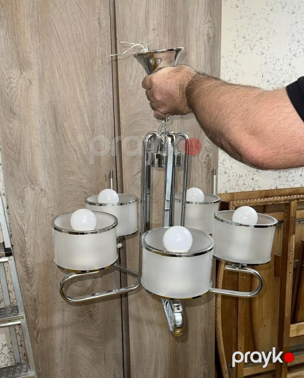 Çılçıraq, 5 lampa, Metal — Tavan is?qlar? v? cilc?raqlar, Sumqayıt
