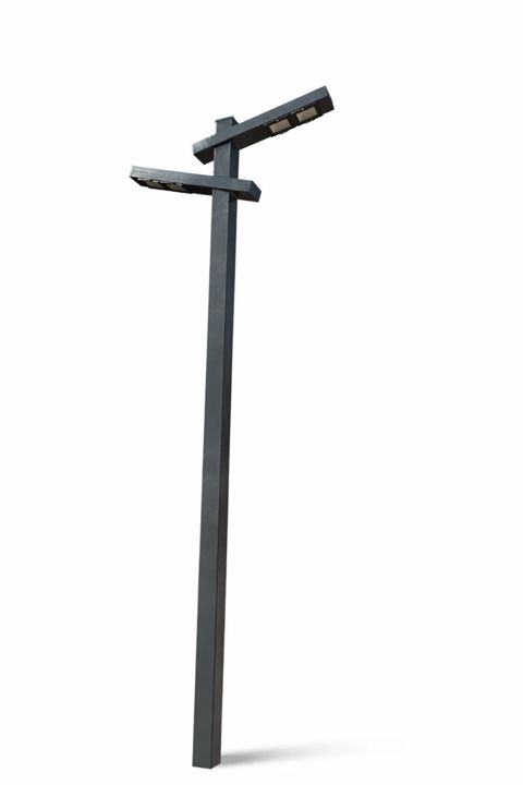 Metal işıq dirəkləri — Bakı