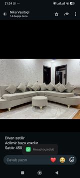 Divan satilir Acilmir baza yoxdur Satılır 450 azn Ünvan Mehdiabad Nika — Мягкая мебель