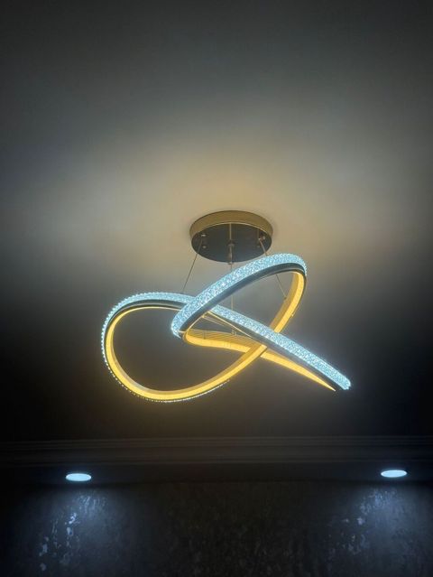 Led Çılçıraq, 3 lampa, Metal