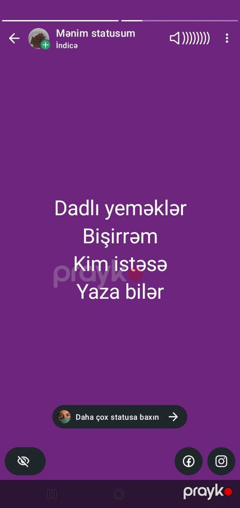 Xidmət: Ev şəraitində dadlı yeməklərin bişirilməsi Təsvir: - Günlük — Sumqayıt