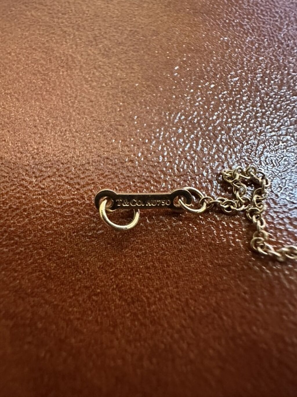 Boyunbağı, Tiffany, Çəhrayı qızıl, 750 Əyar, 4 g — Qolye və zəncir, Digah (3)
