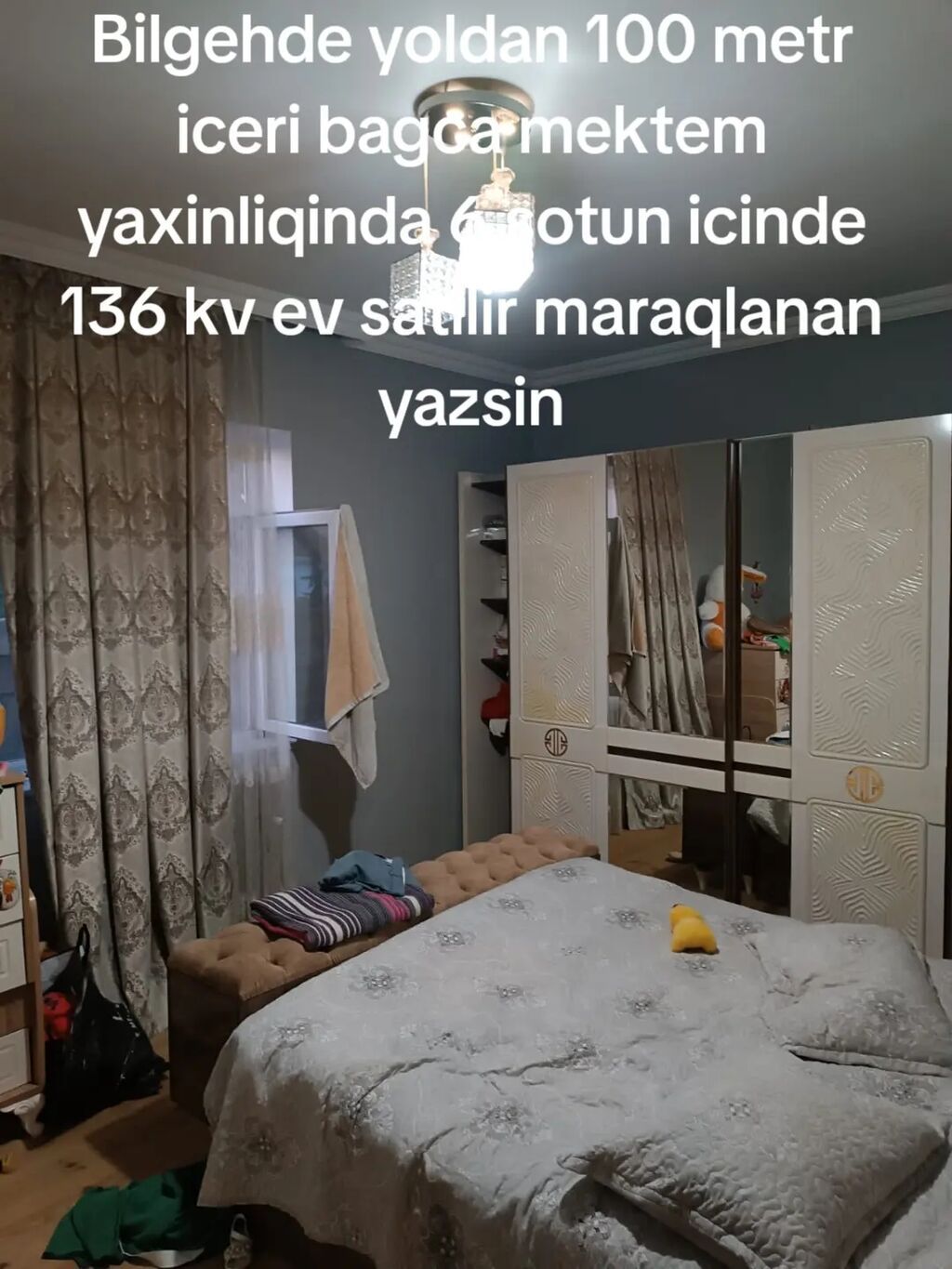 Həyət evi satılır - 1 mərtəbəli, manqal damlı (qırmızı metal kirəmit) — Ev, villa, Digah (8)