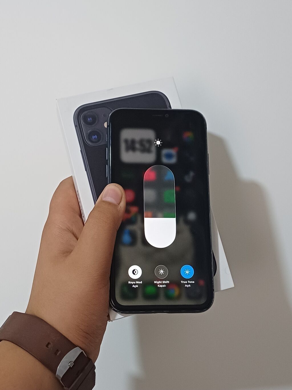 IPhone 11, 64 GB, Qara, Zəmanət, Simsiz şarj, Face ID — Apple iPhone, Bakı (4)