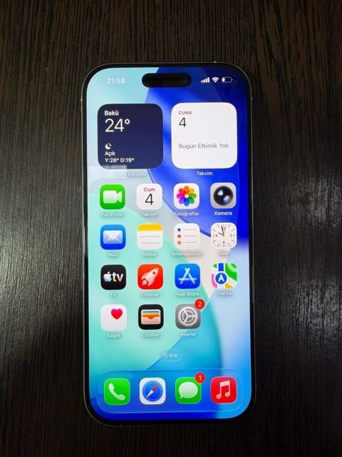 Apple iPhone 16 Pro White Titanium 128GB/8GB — Bakı