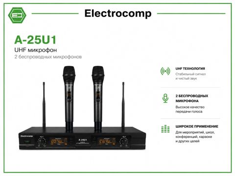 A-25U1 – UHF simsiz mikrofon sistemi — Bakı