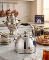 Yeni, rəng - Gümüşü, Qəhvədan — Чайники и кофейники