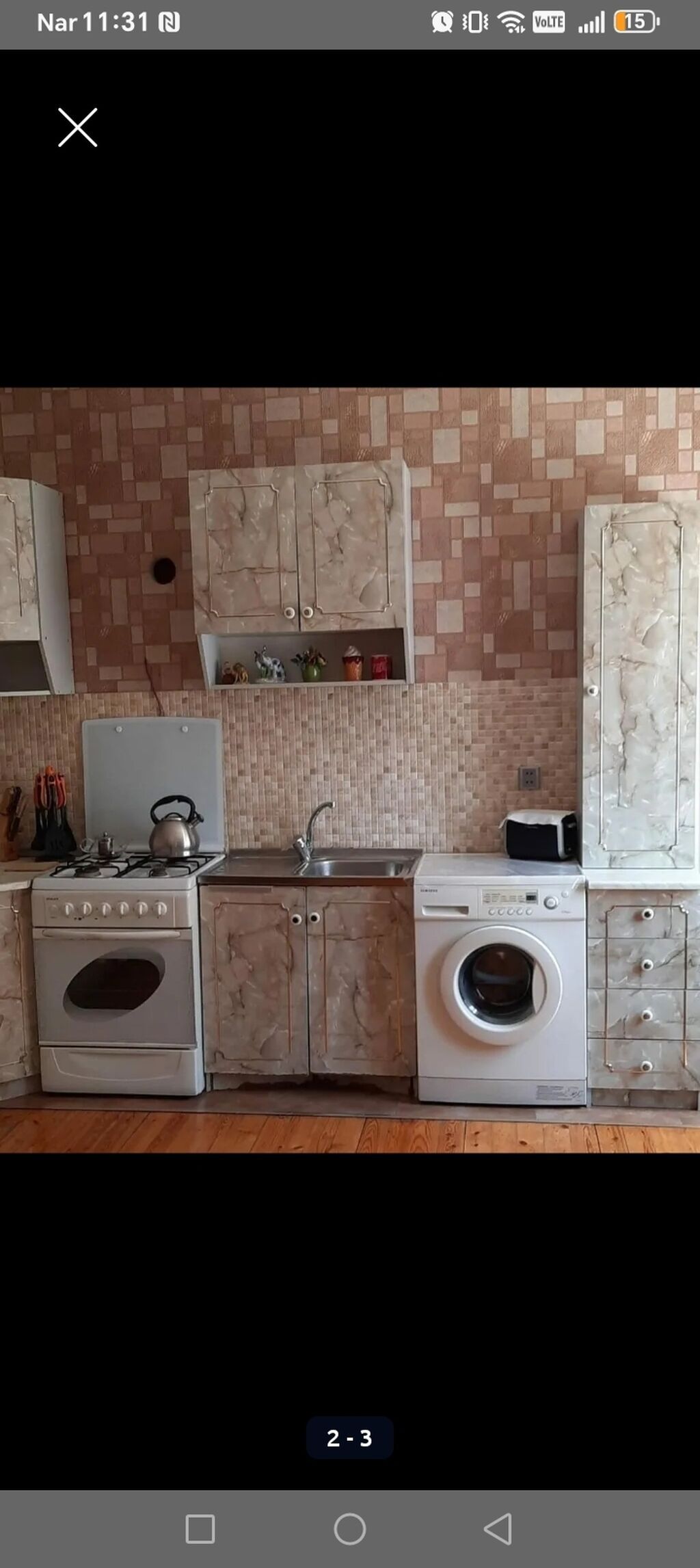 Mətbəx mebeli dəsti - Künc yerləşimli, modullu dizayn - Üst və alt — Mətbəx mobilyası, Bakı (2)