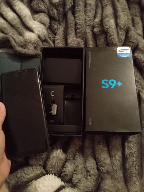 Samsung Galaxy S9 Plus, 128 GB, rəng - Qara, Barmaq izi — Bakı