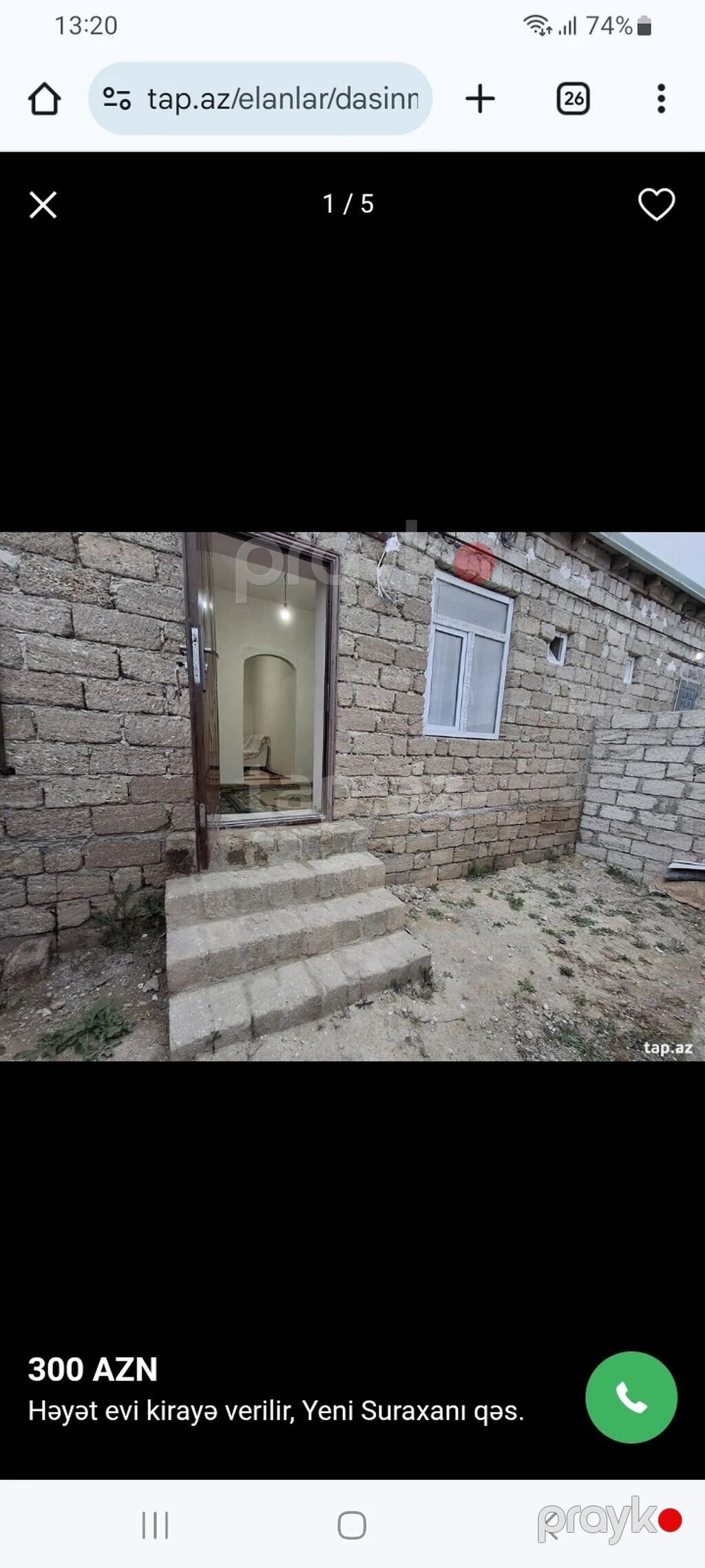 Kirayə EVYeni Suraxanıda kirayə həyət evi - Ünvan: Yeni Suraxanı — Ev, villa, Digah (7)