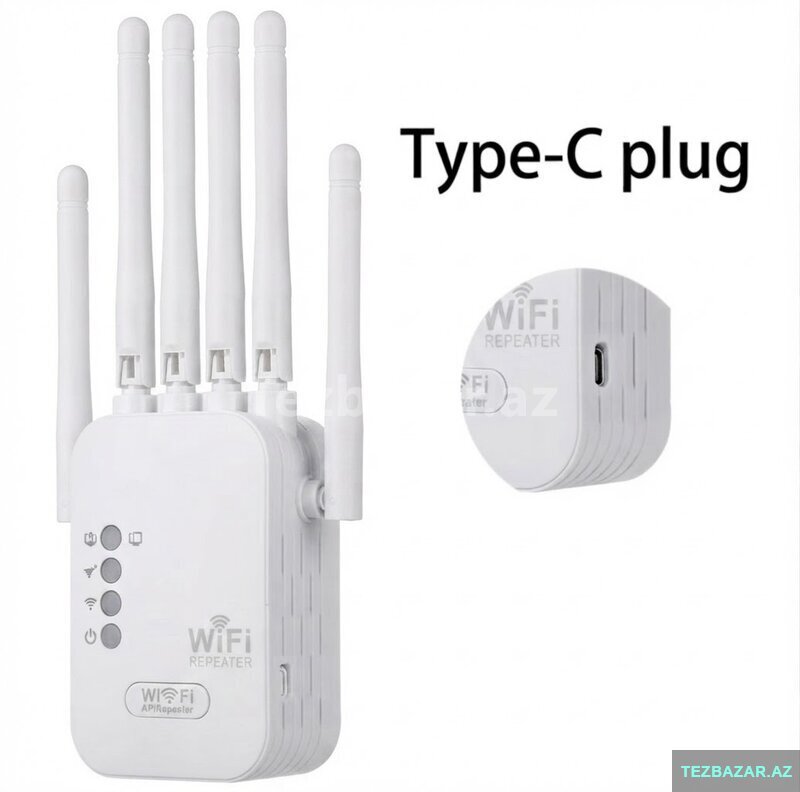 Wi‑Fi Siqnal Gücləndirici Repeater — Sinyal gücləndiricilər və antennalar, Bakı (4)