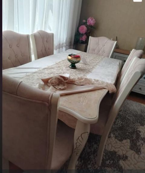masa Desti satlir 6 stulla 290 manata Saray*AFA 1036 E — Bakı