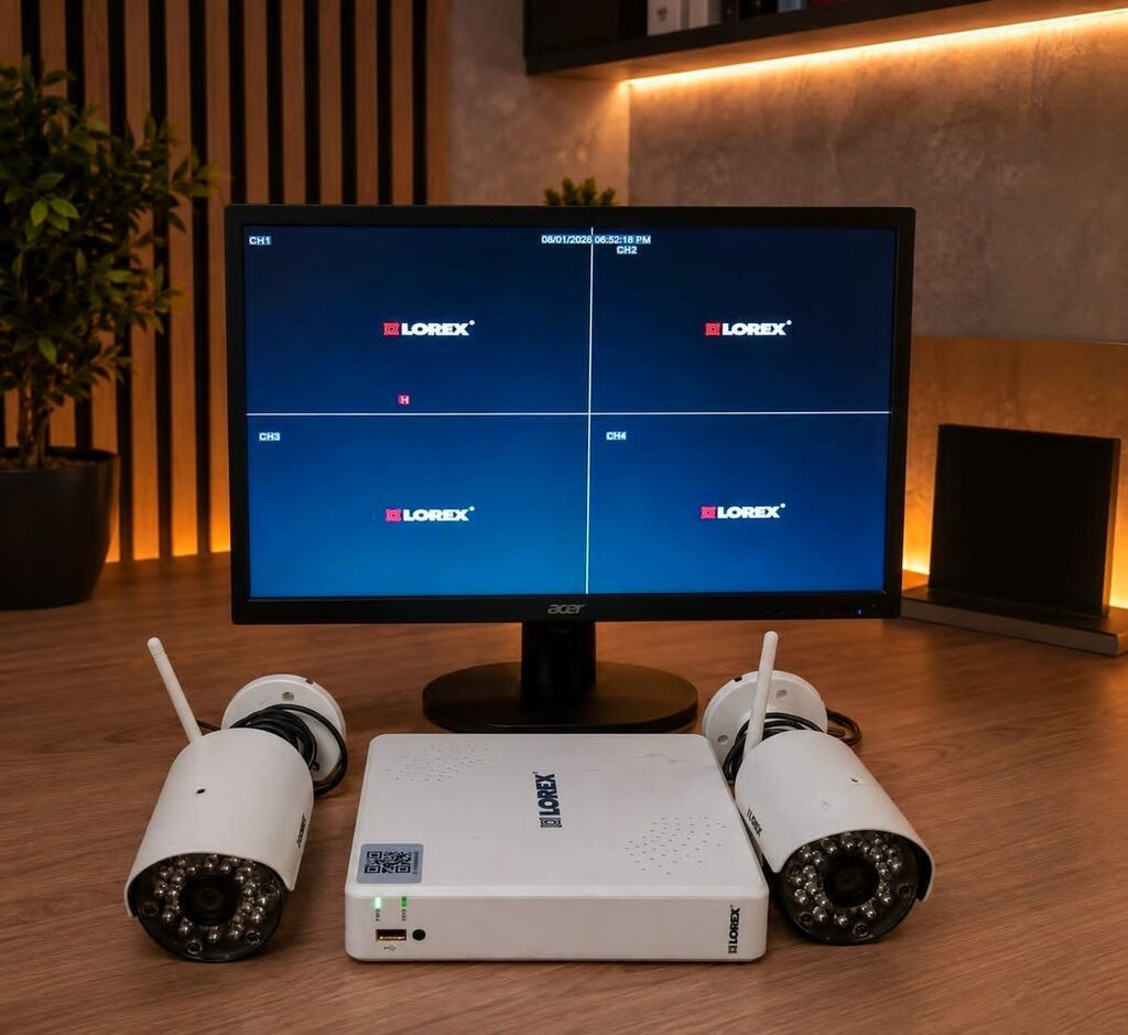 Monitor DVR 2 ədəd kamera Yaddaş kartı Qiymət 110 manat Keşlə Aysel — Surveillance sistemləri, Digah