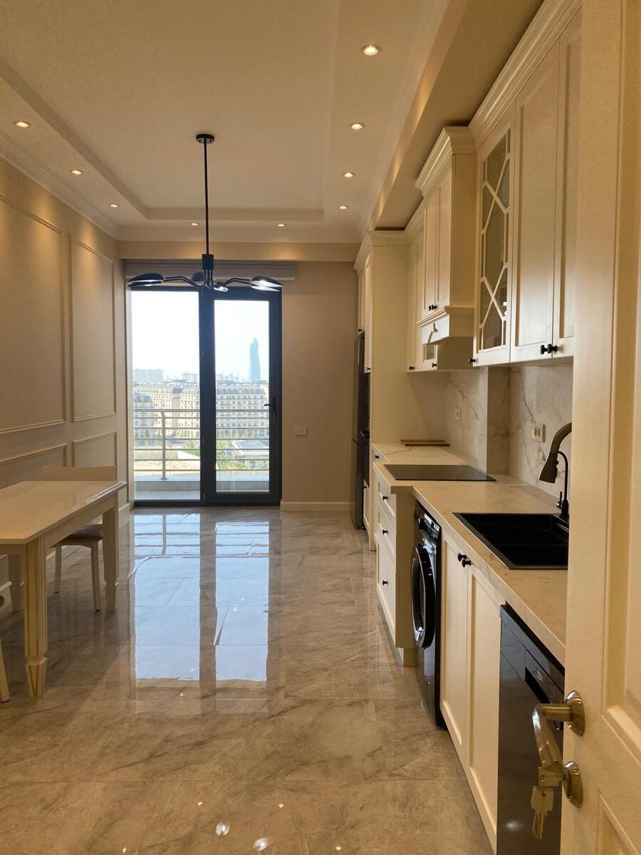 İcarəyə verilir 3 otaqlı yeni tikili 140 m² — Mənzil, Bakı (9)