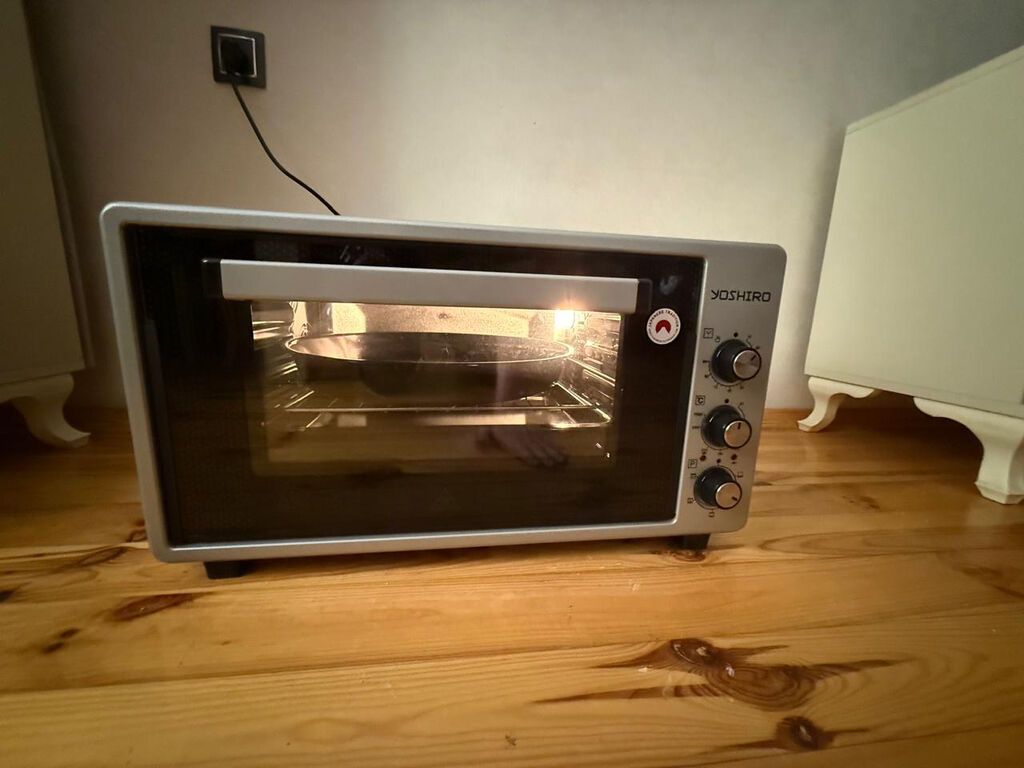 Yoshiro elektrik mini soba - Stolüstü kompakt dizayn, şüşə qapı və — Masaüstü plitələr, Bakı (7)