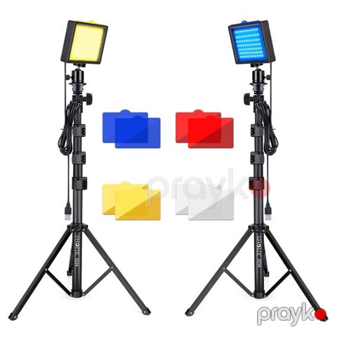 Phopık LED Video Light – 2-li işıqlandırma dəsti - 5600K rəng — Bakı