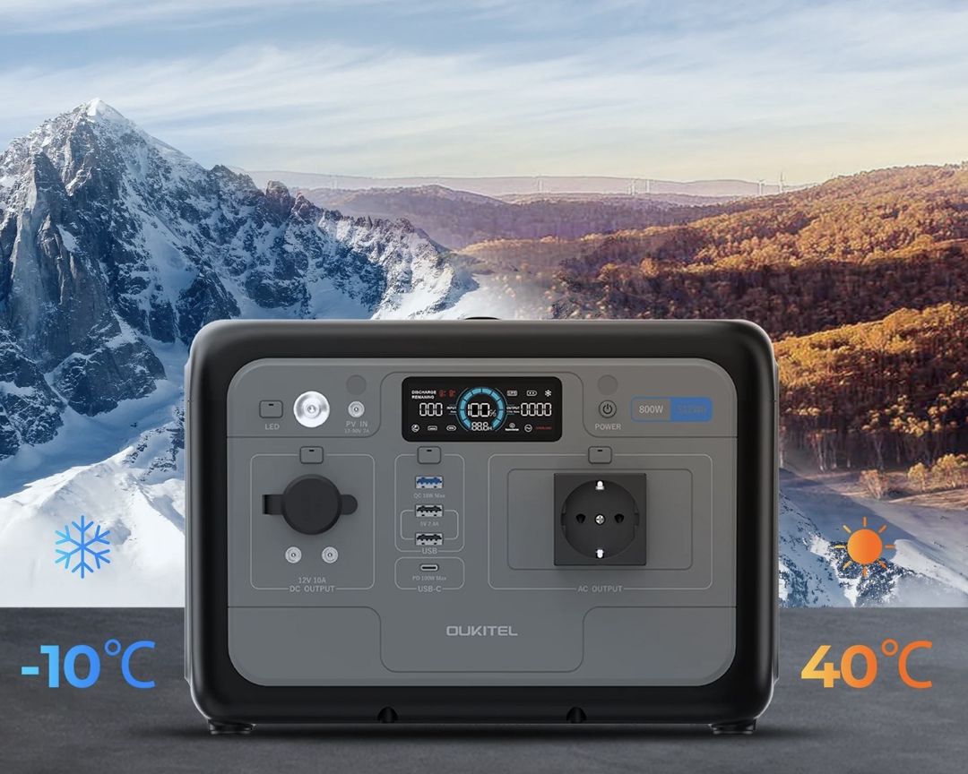 Oukitel P800 Portativ Elektrik Stansiyası (512 Wh / 800 W) — Camping, ovçuluq və balıqçılıq, Bakı (7)