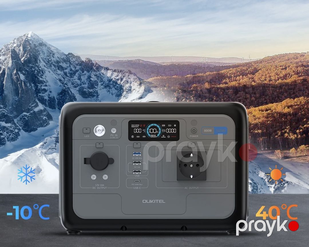 Oukitel P800 Portativ Elektrik Stansiyası (512 Wh / 800 W) — Camping, ovçuluq və balıqçılıq, Bakı (7)