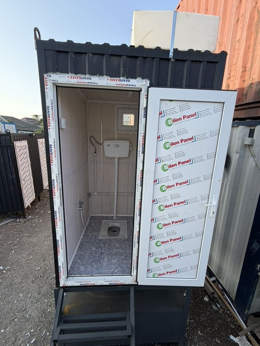 Metal karkaslı, konteyner tipli mobil tualet kabinəsi - Ölçü — Santexnika, Fatmayı (2)