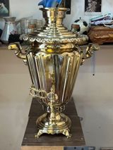 Qədimi, təxminən 100 illik mis-pirinç samovar. Tutumu 8 litrdən — Коллекции — Другое