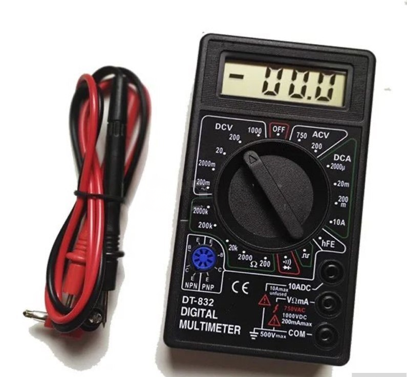 Multimetr DT-832 rəqəmsal voltmetr və ampermetr — Bakı