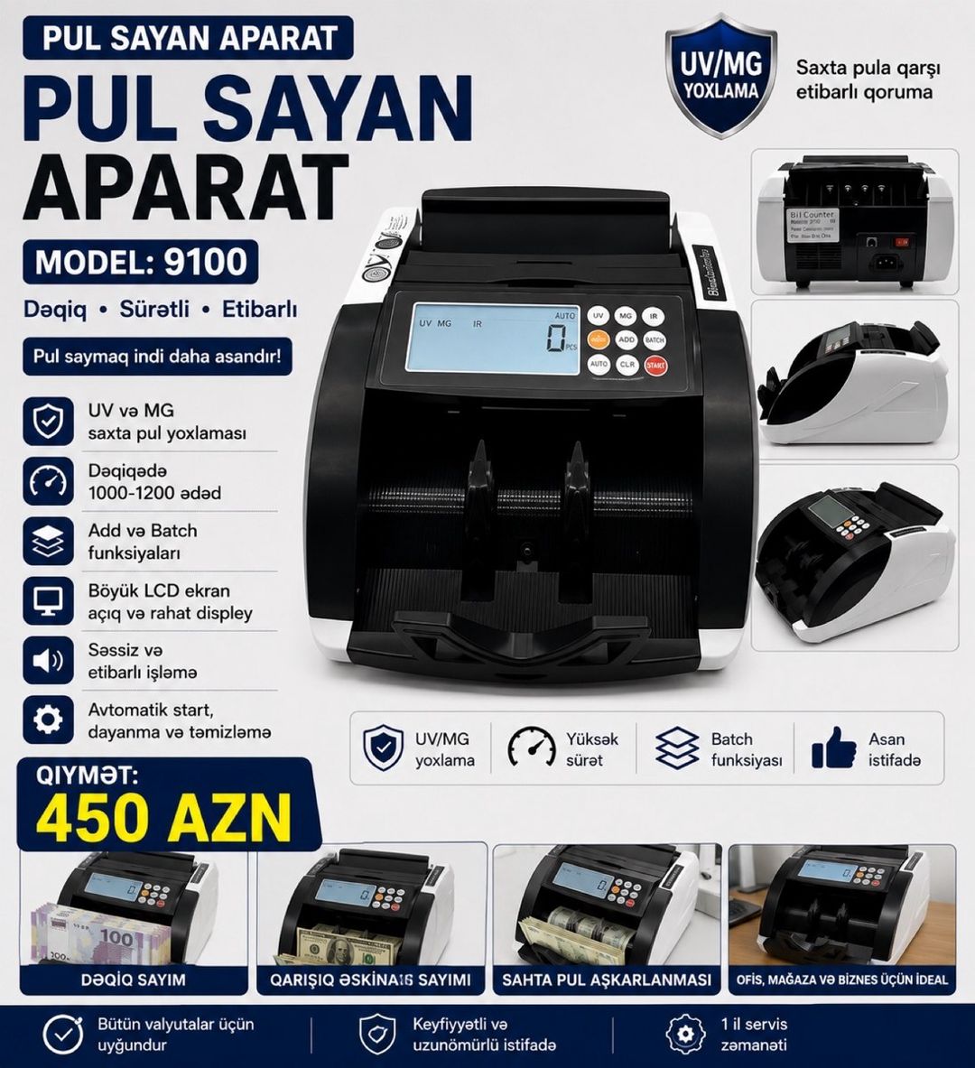 Pul sayan aparat 9100 — Biznes və avadanlıq, Bakı