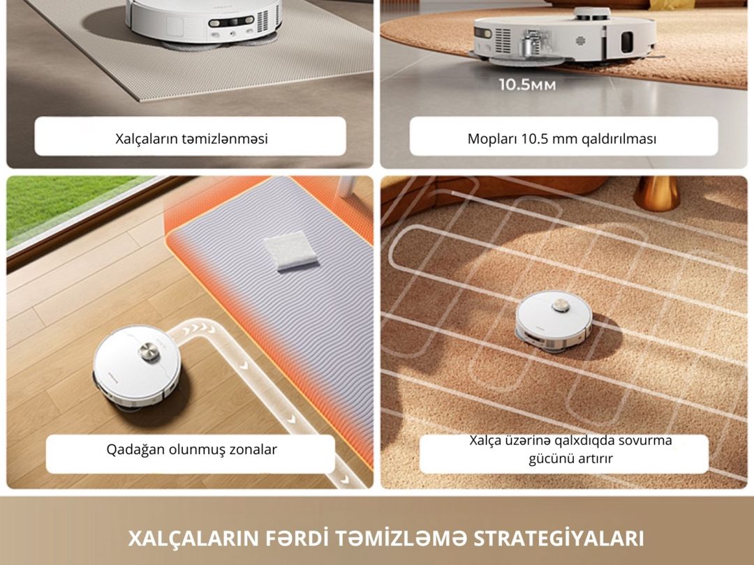 Robot-tozsoran Dreame L50s Pro Ultra Qara — Ev texnikası, Bakı (4)