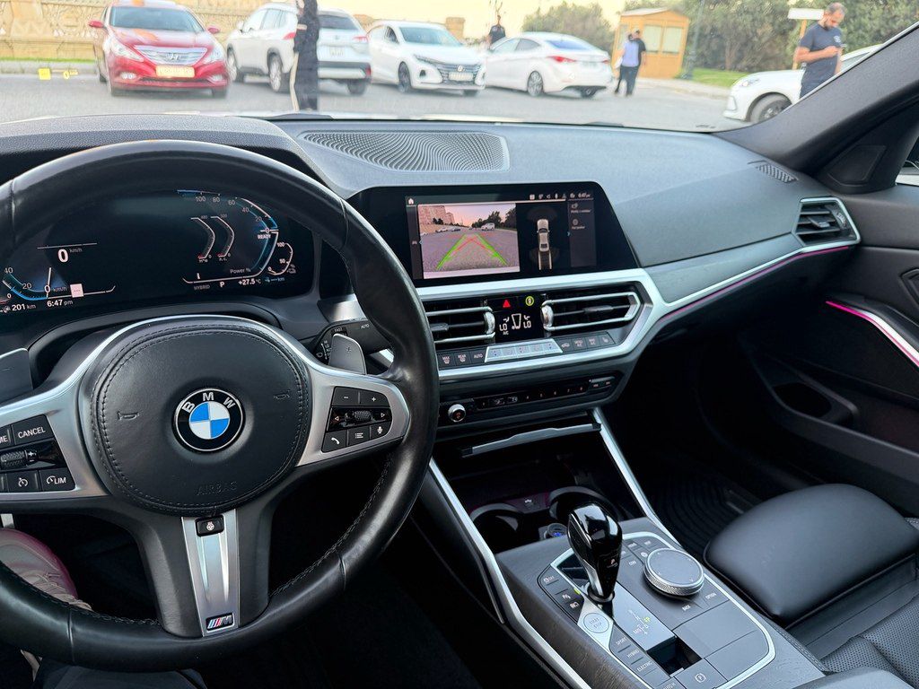 BMW 330e, 2.0 L, 11.5 kWh, 2021 il, 45 000 km — Avtomobillər, Bakı (10)