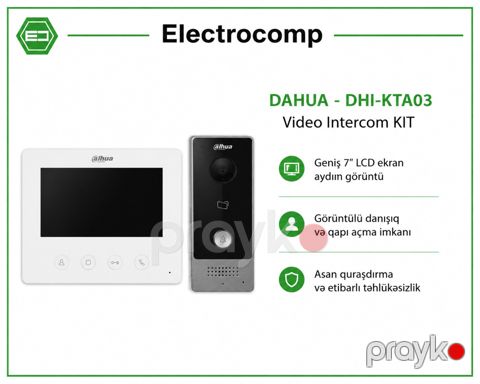Domofon Dahua - DHI-KTA03 Video Intercom KIT — Bakı
