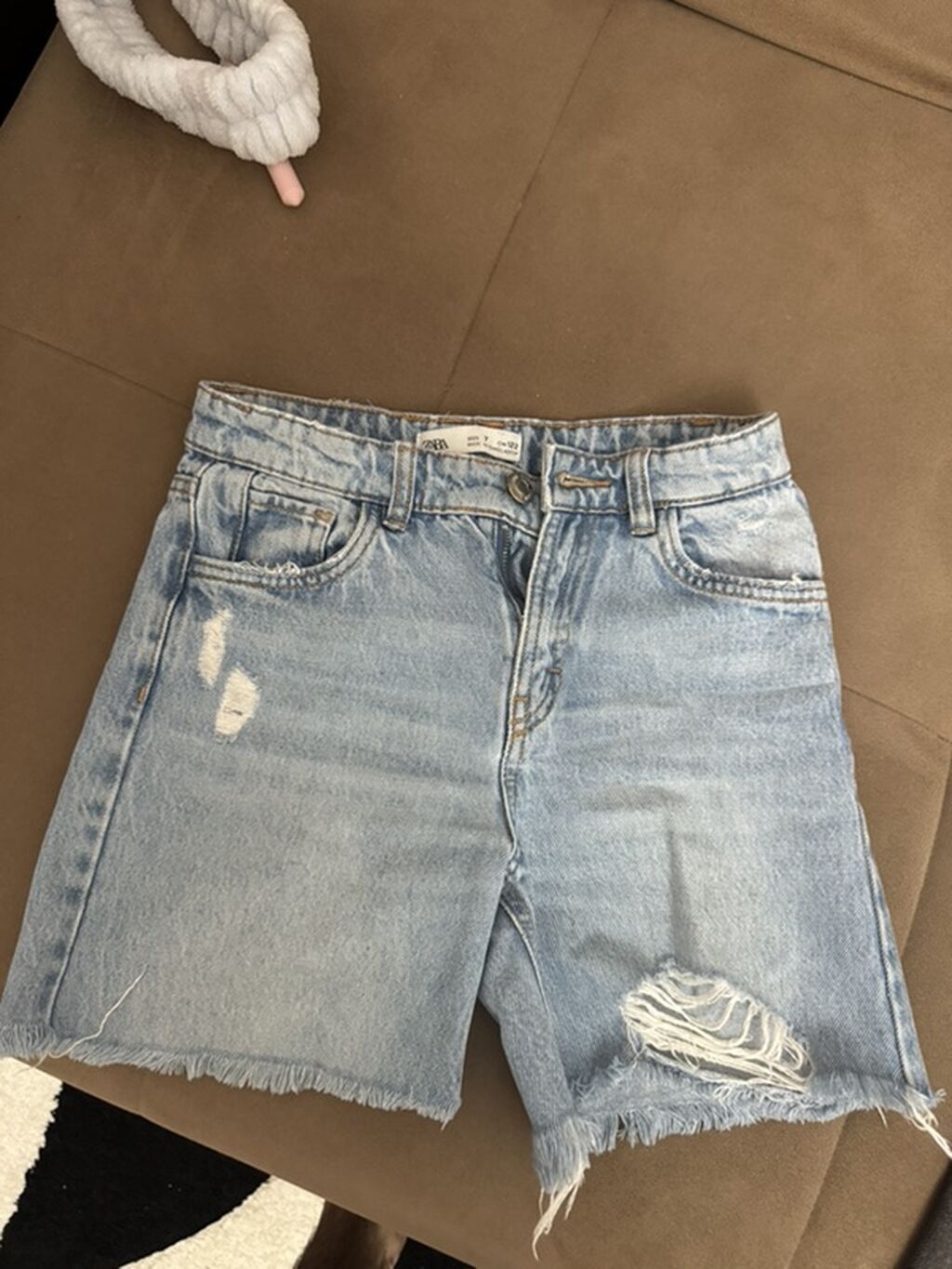 Məhsul: Uşaq denim şortu - Brend: Zara Kids - Ölçü: 7 yaş / 122 sm — Uşaq geyimi, Bakı (5)