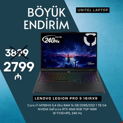 Lenovo Legion 16irx9 — Bakı