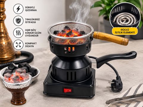 Qəlyan kömürü üçün setkalı soba — Bakı