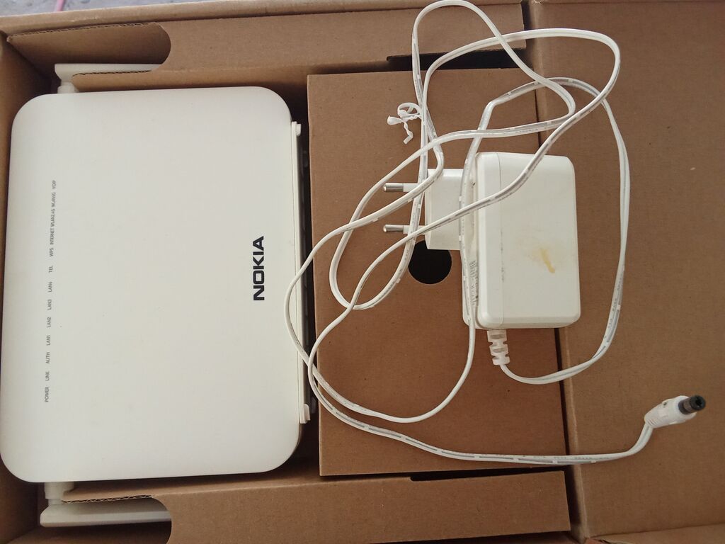 Nokia Gpon/adsl/vdsl router (şəkillərdəki model) Komplekt: - Nokia — Şəbəkə və server avadanlığı, Biləsuvar (2)