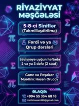 Repetitor, Riyaziyyat, Azərbaycan dili — Tutoring