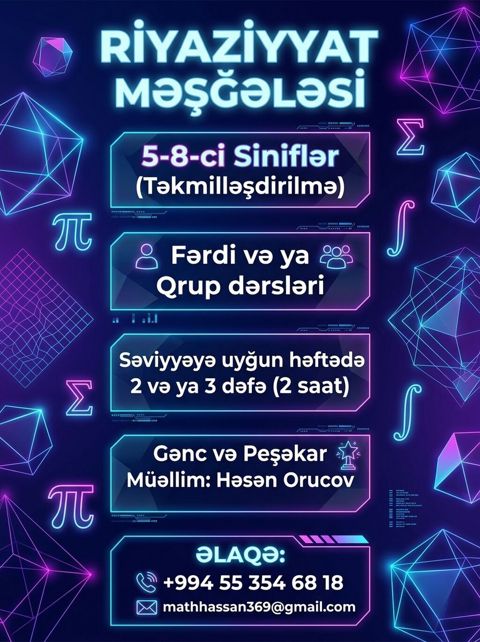 Repetitor, Riyaziyyat, Azərbaycan dili — Sumqayıt
