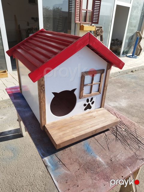 Taxta it evi / ev heyvanı evi - Material: Keyfiyyətli ağac — Digah