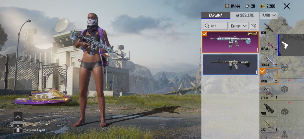 Pubg Mobile hesabı – zəngin skin və rütbə tarixi - UID: 51953990144 — Şəxsi əşyalar, Masazır (3)