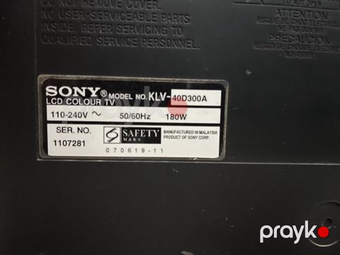 Sony Bravia D Series LCD televizor – Model: KLV-40D300A - Ekran: 40" — Xırdalan