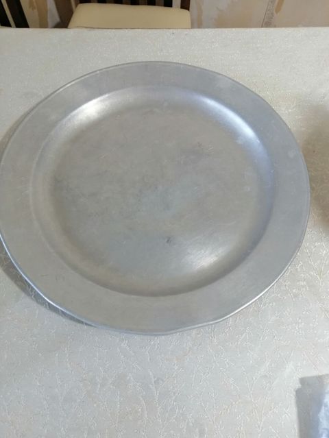 Boşqablar, 1 əd, rəng - Gümüşü, Metal, Azərbaycan — Dining tableware