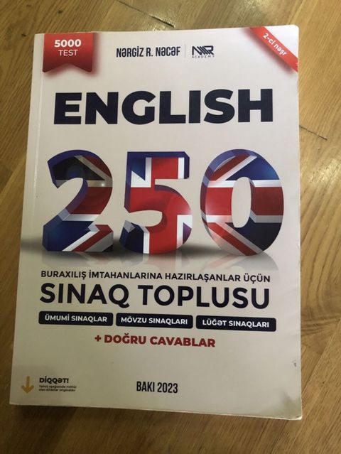 Məhsul: “Englısh 250 – Sınaq Toplusu” (Nərgiz R. Nəcəf, NNR Academy) — Bakı