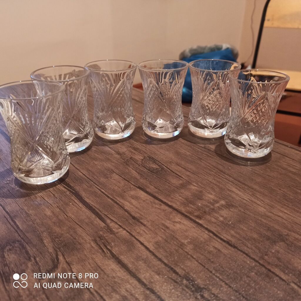 Çay dəsti, Xrustal, 6 nəfərlik — Süfrə qabı, Sumqayıt (3)