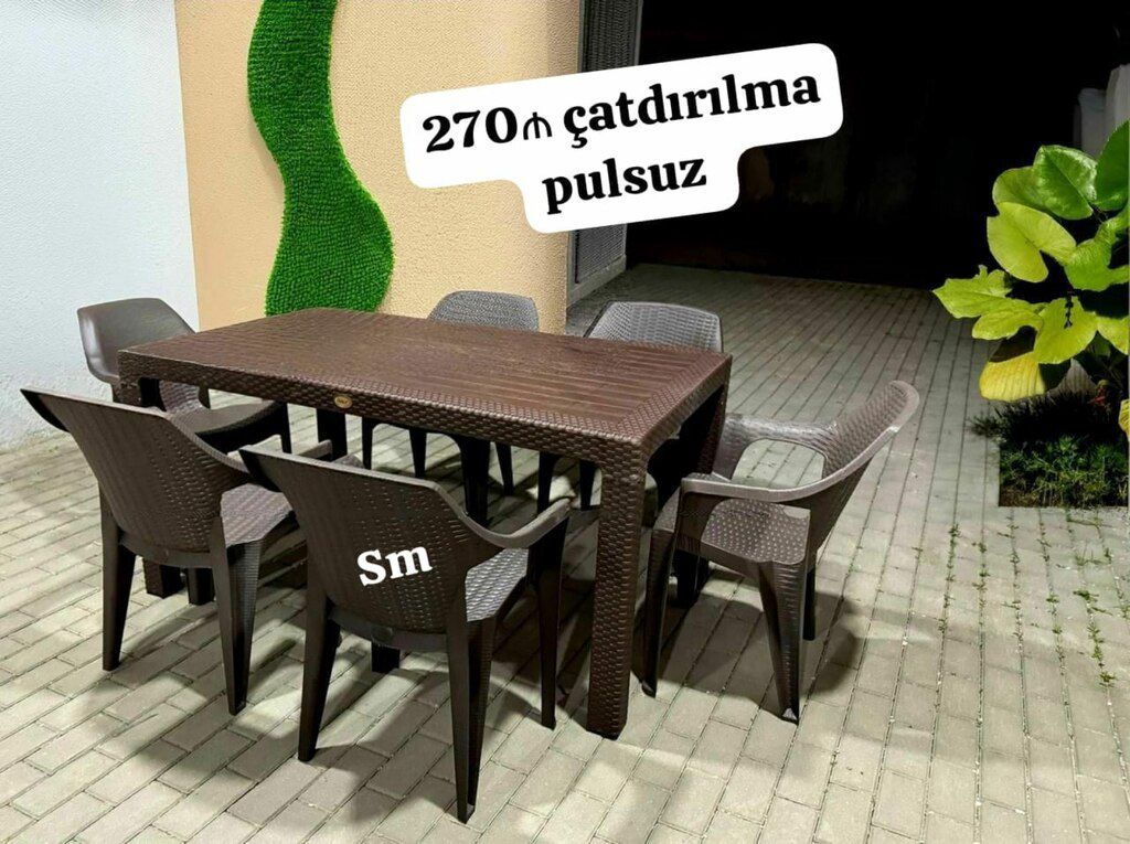 Plastik masa və oturacaqlar — Mebel, Bakı (4)