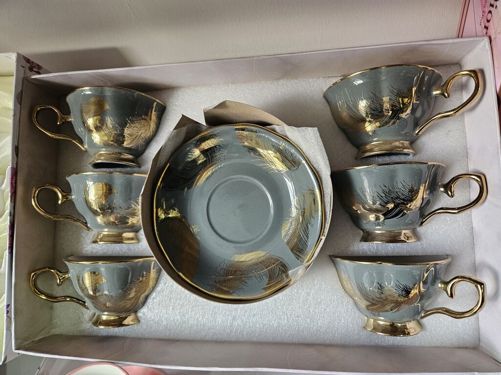 Çay dəsti, rəng - Ağ — Süfrə qabı, Digah (2)