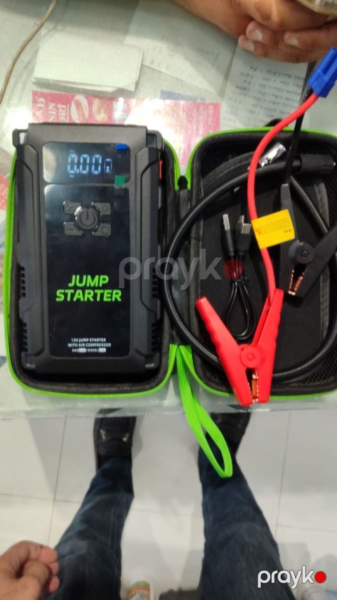 Avtomobil üçün portativ Jump Starter + hava kompressoru — Digah