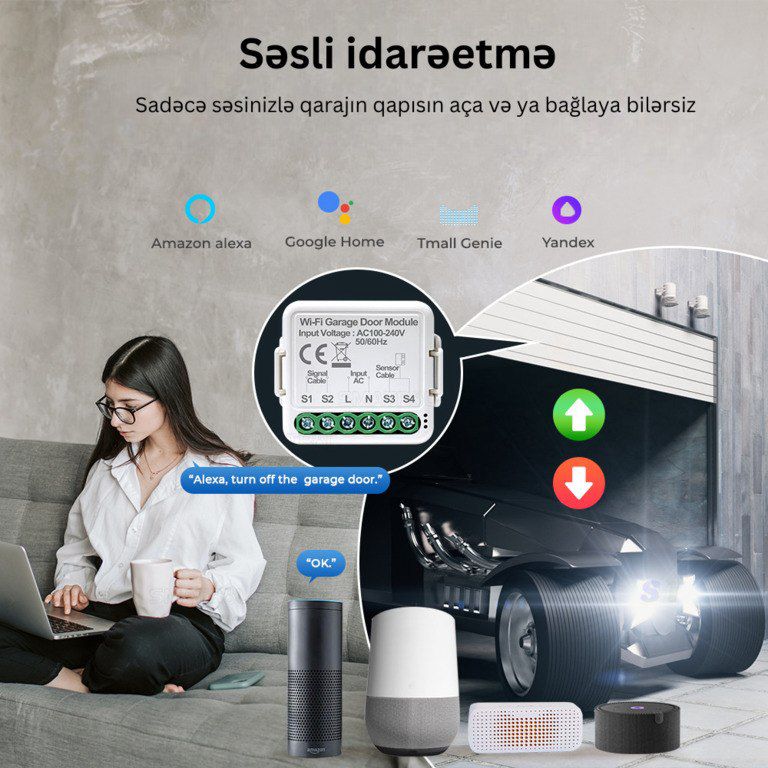 Qaraj qapısı açan modul — Ağıllı ev və təhlükəsizlik, Bakı (4)