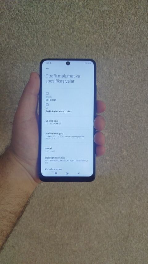 Xiaomi Redmi Note 11 Pro 5G Graphite Gray 64GB/6GB — Bakı