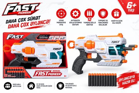 Fast Pioneer —yumşaq gülləli oyuncaq blaster BH703 — Bakı