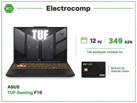 Noutbuk ASUS TUF Gaming F16 — Bakı