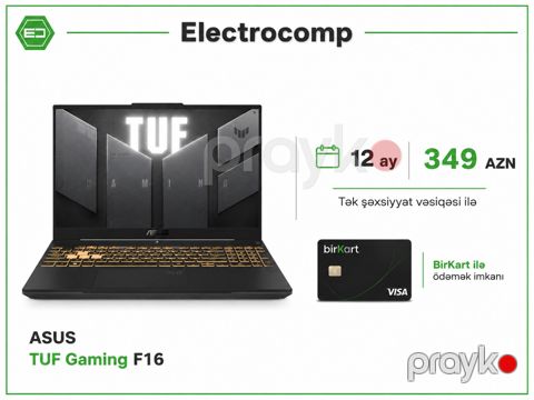 Noutbuk ASUS TUF Gaming F16 — Bakı
